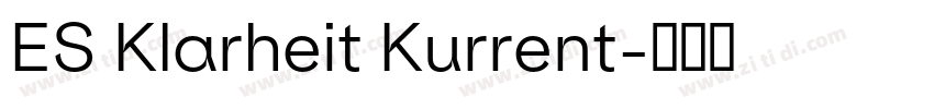ES Klarheit Kurrent字体转换